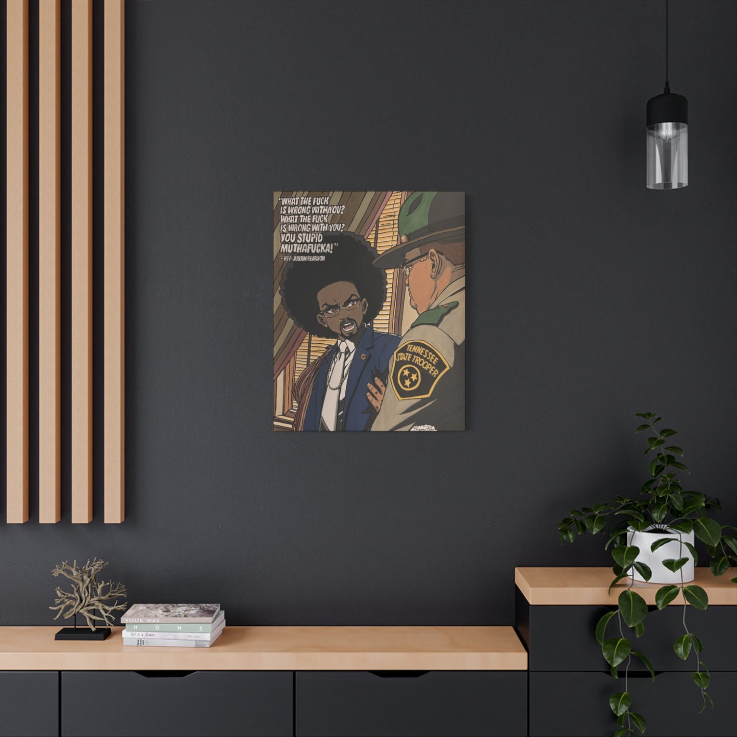 Ten Toes Down | Justin Pearson Political Art Print | Black Activism & Social Justice Artwork
