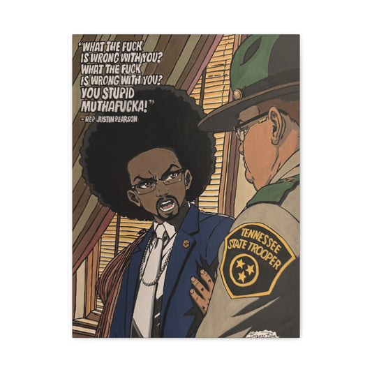 Ten Toes Down | Justin Pearson Political Art Print | Black Activism & Social Justice Artwork