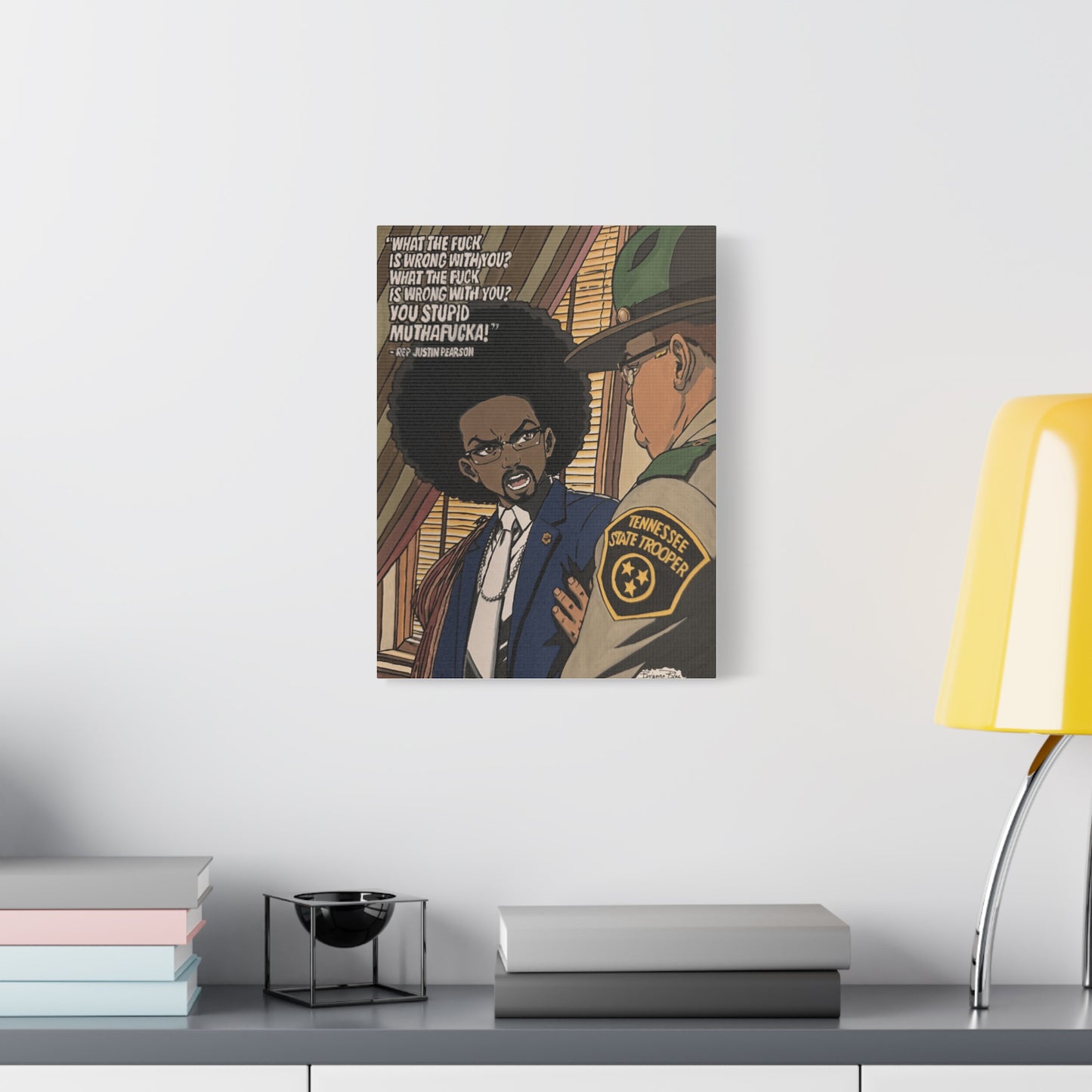 Ten Toes Down | Justin Pearson Political Art Print | Black Activism & Social Justice Artwork
