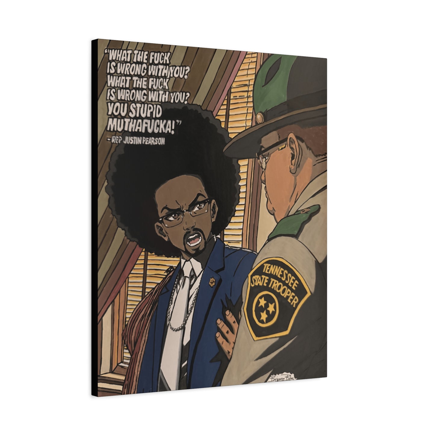 Ten Toes Down | Justin Pearson Political Art Print | Black Activism & Social Justice Artwork