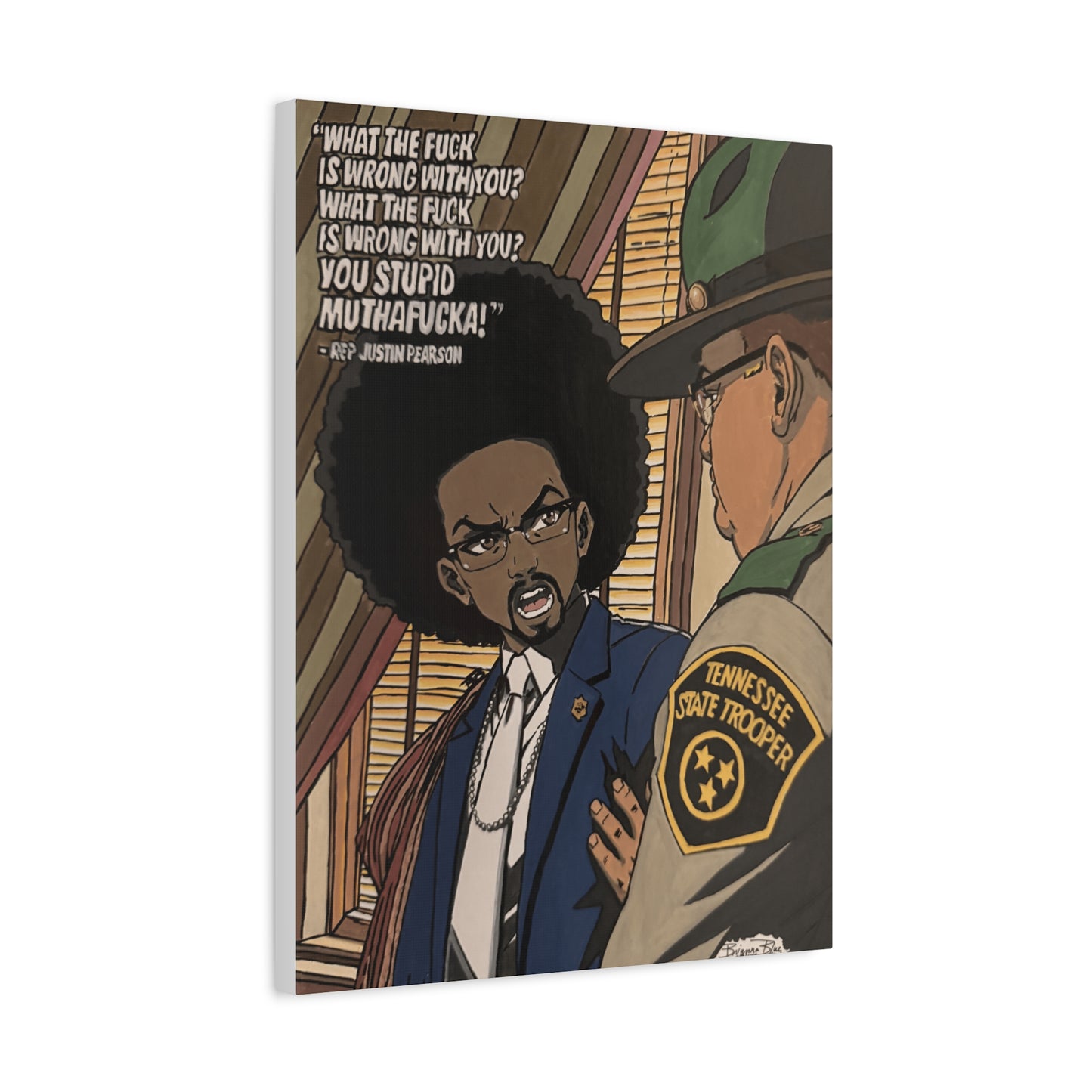 Ten Toes Down | Justin Pearson Political Art Print | Black Activism & Social Justice Artwork