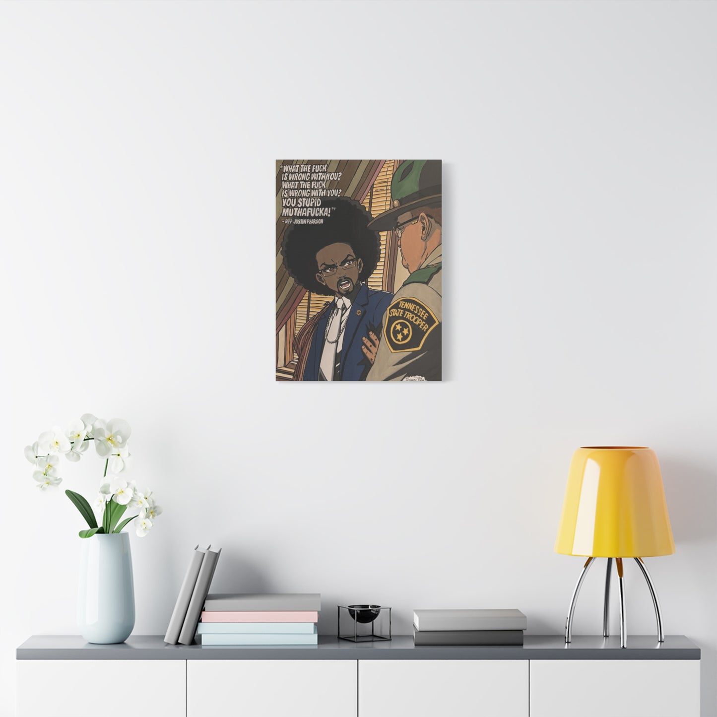 Ten Toes Down | Justin Pearson Political Art Print | Black Activism & Social Justice Artwork