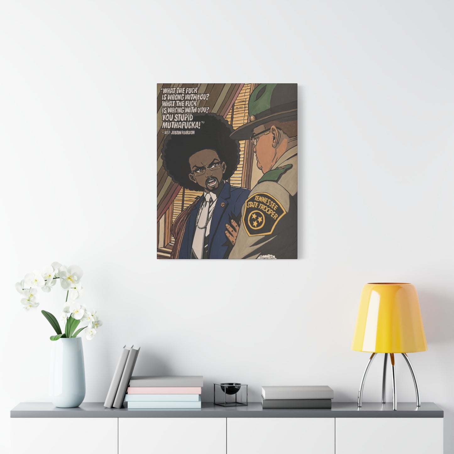 Ten Toes Down | Justin Pearson Political Art Print | Black Activism & Social Justice Artwork