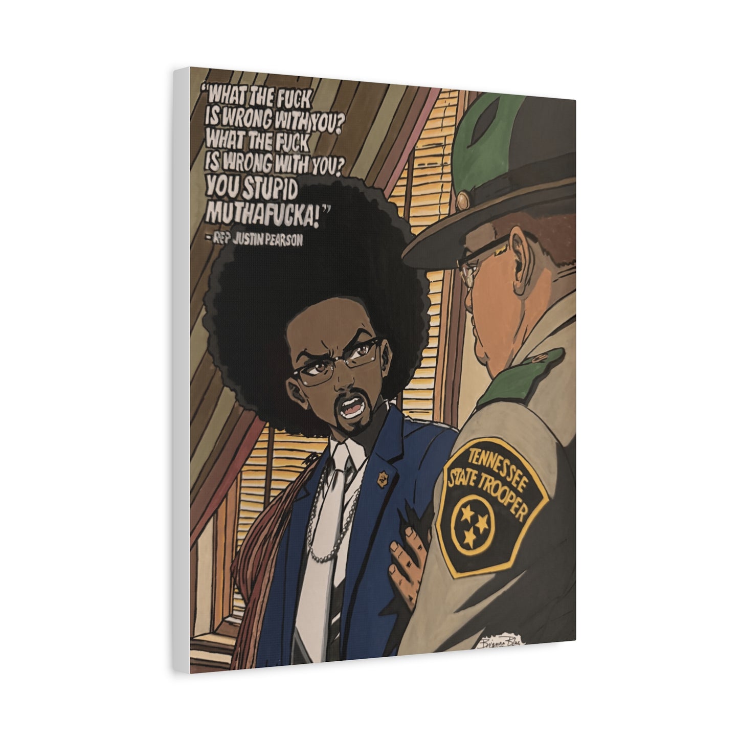 Ten Toes Down | Justin Pearson Political Art Print | Black Activism & Social Justice Artwork
