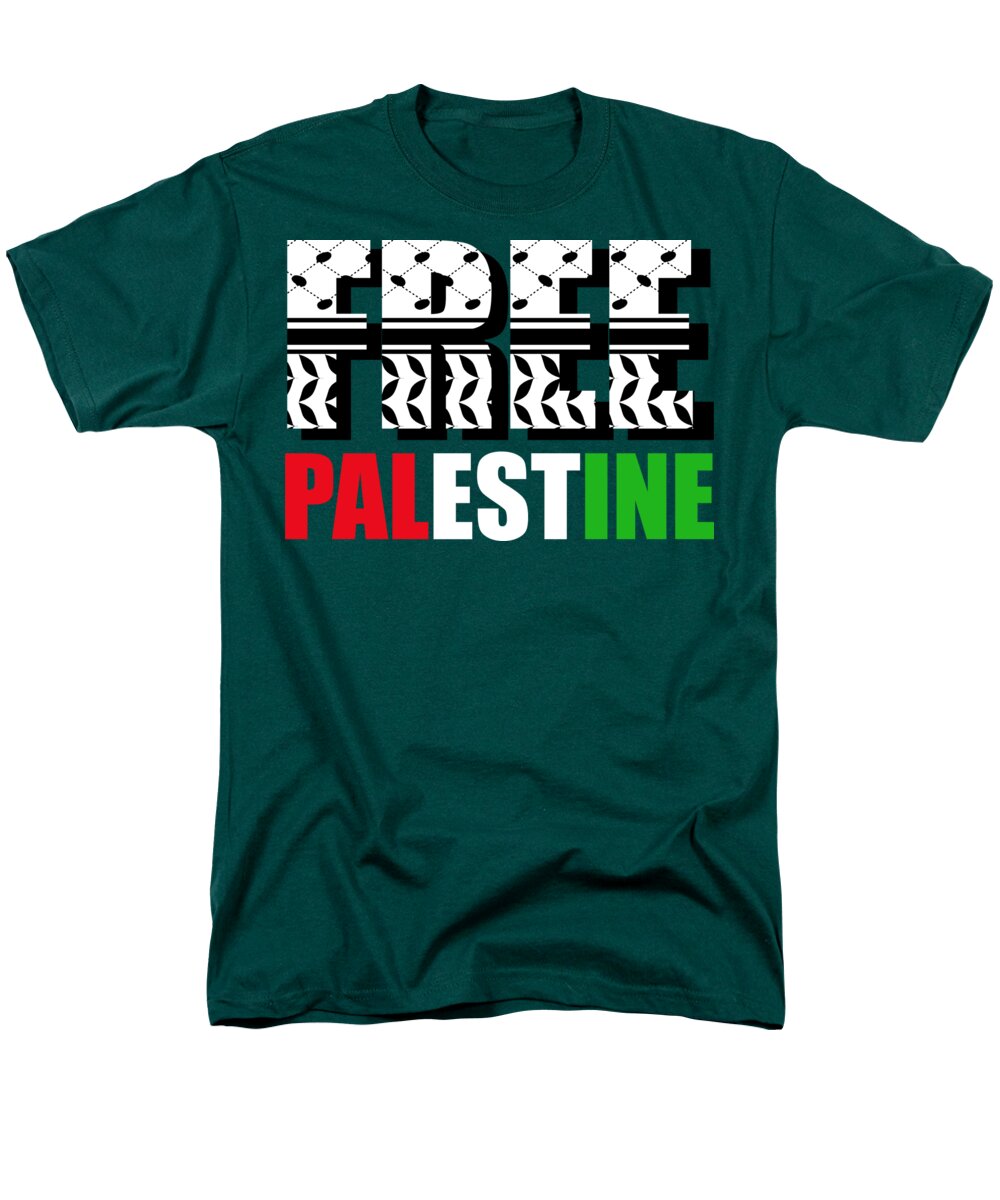 Free Palestine - Men's T-Shirt  (Regular Fit)