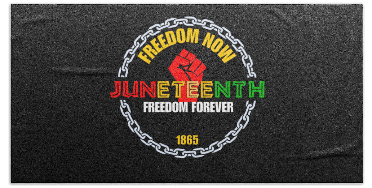 Juneteenth - BLACK - Beach Towel