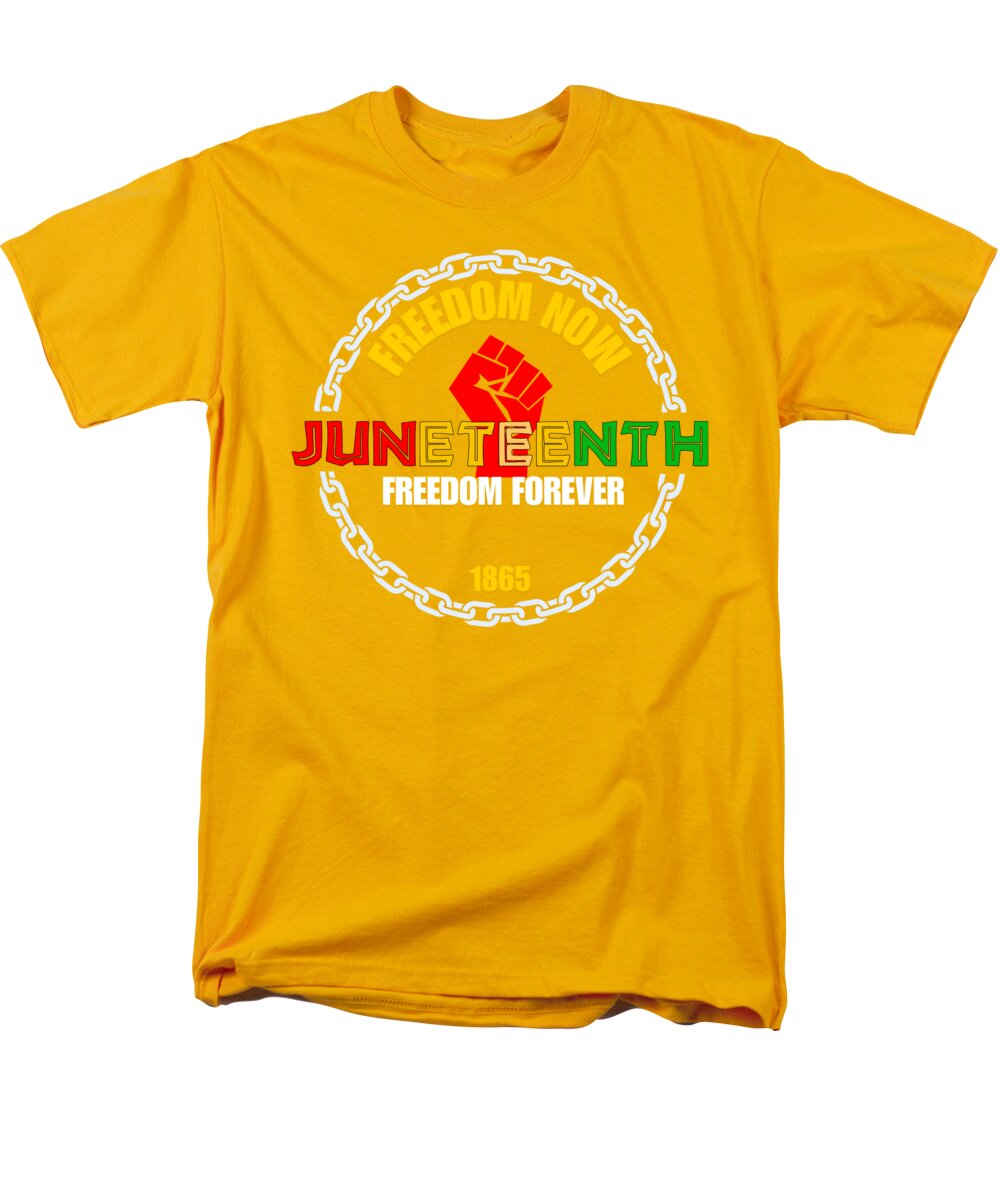 Juneteenth - BLACK - Men's T-Shirt  (Regular Fit)