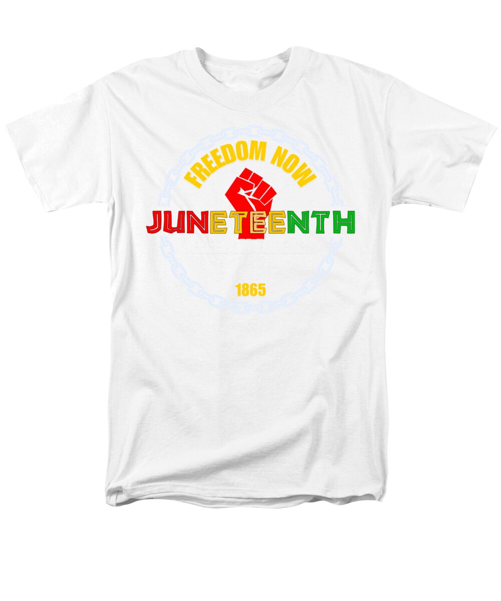 Juneteenth - BLACK - Men's T-Shirt  (Regular Fit)