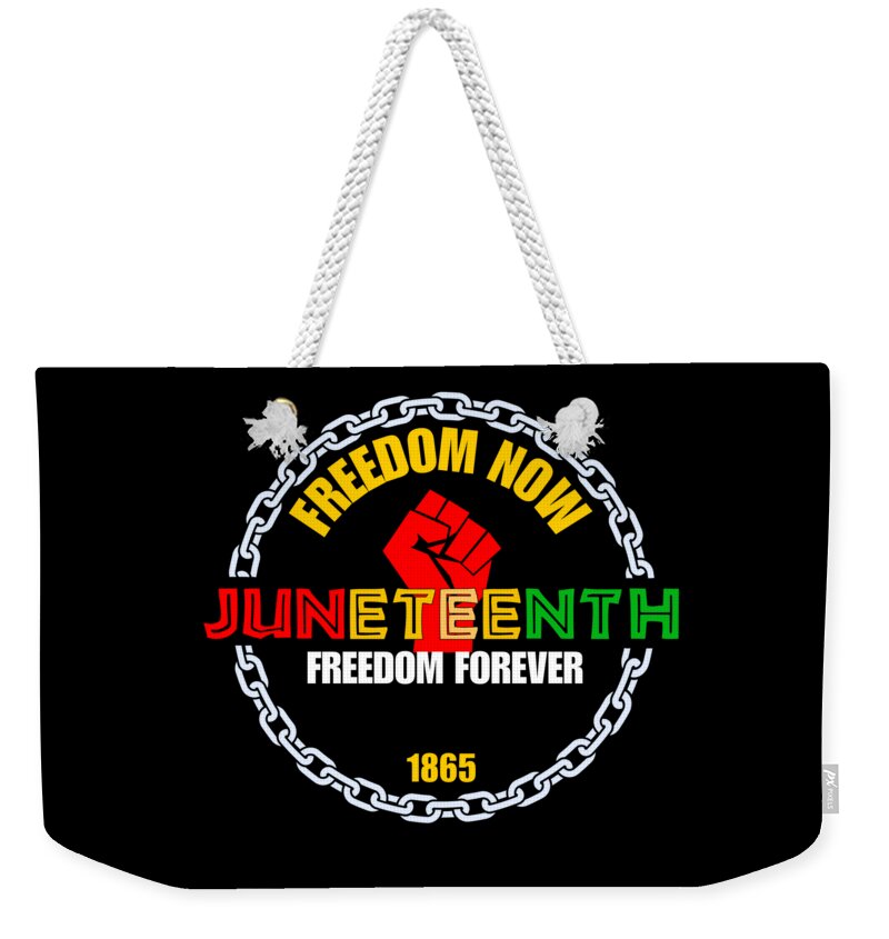 Juneteenth - BLACK - Weekender Tote Bag