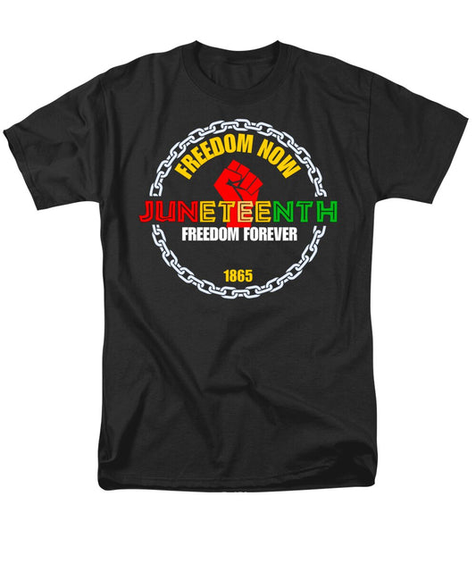 Juneteenth - BLACK - Men's T-Shirt  (Regular Fit)