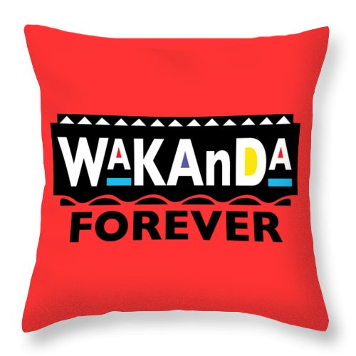 Martin_wakanda Forever_black - Throw Pillow