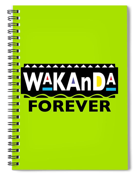 Martin_wakanda Forever_black - Spiral Notebook