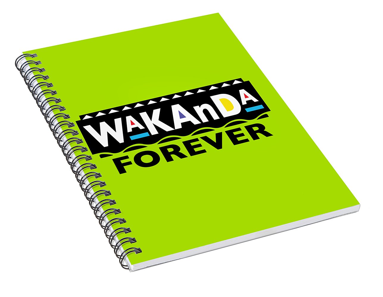 Martin_wakanda Forever_black - Spiral Notebook