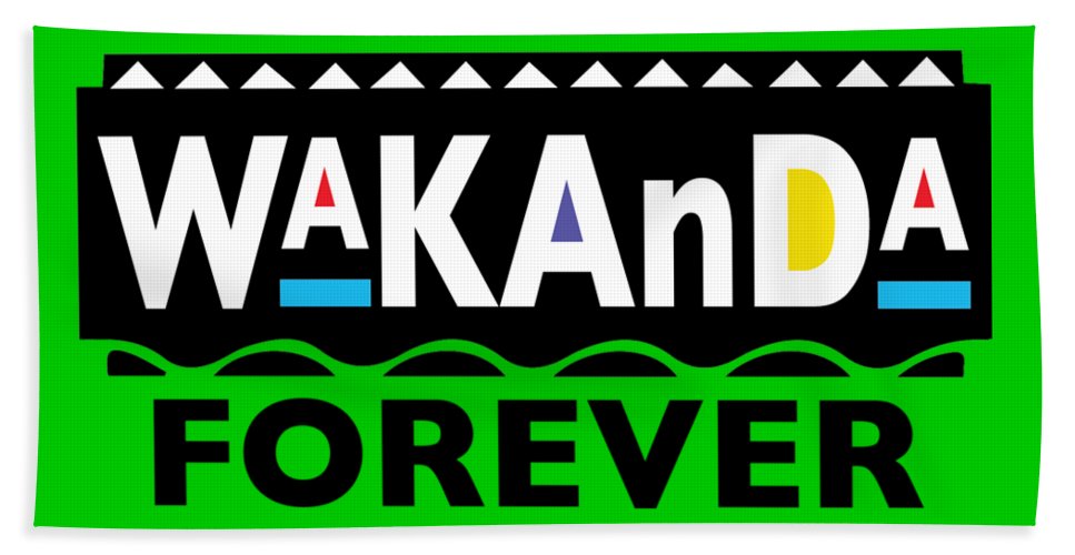 Martin Wakanda Forever: Black Label  - Beach Towel