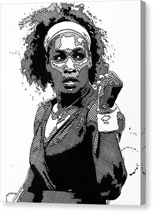 Serena Williams The GOAT - Canvas Print