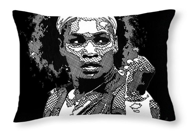 Serena Williams The GOAT - Throw Pillow