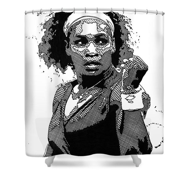Serena Williams The GOAT - Shower Curtain