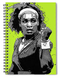 Serena Williams The GOAT - Spiral Notebook