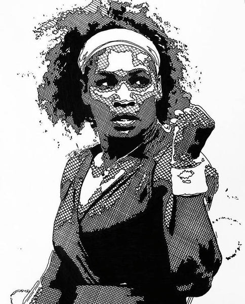 Serena Williams The GOAT - Art Print