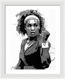 Serena Williams The GOAT - Framed Print