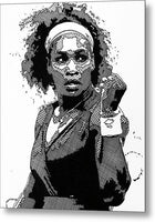 Serena Williams The GOAT - Metal Print
